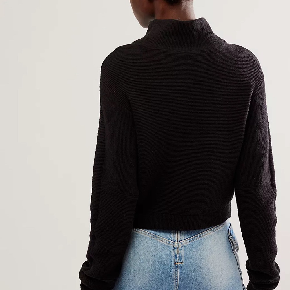 Free People Ottoman Mock Neck Pullover Sweater
